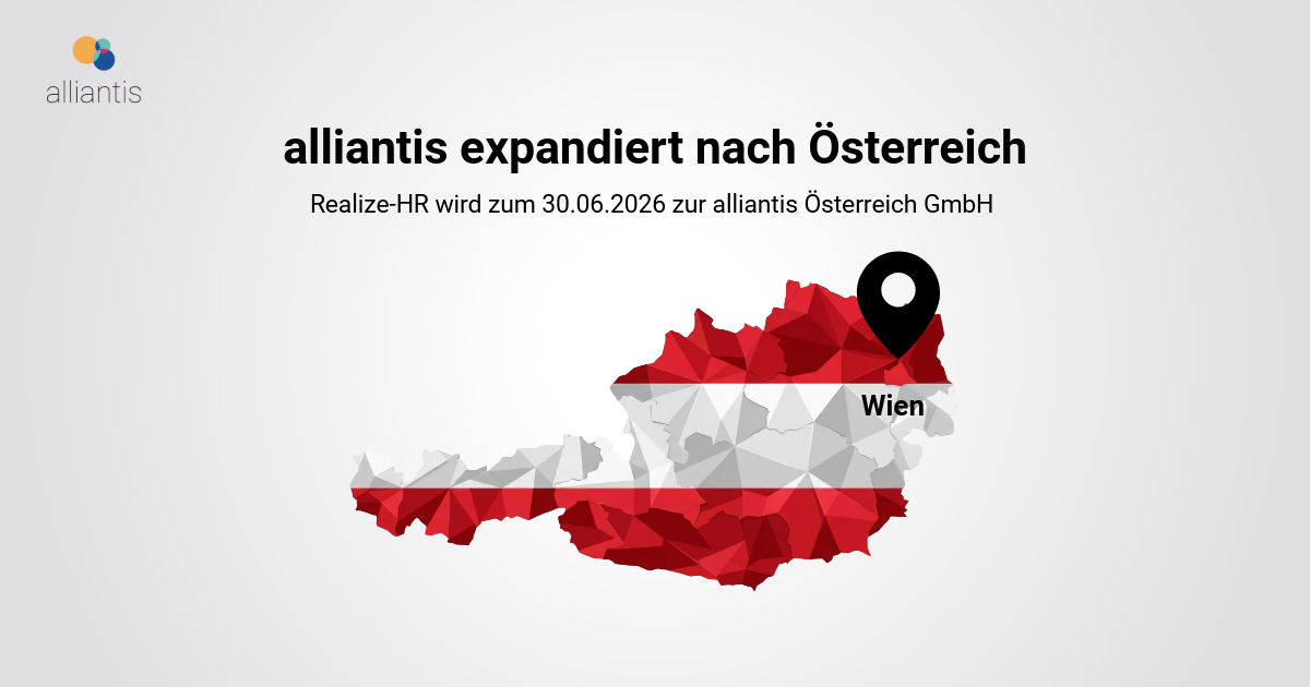 alliantis eröffnet Standort in Wien: Realize-HR wird zur alliantis Österreich GmbH